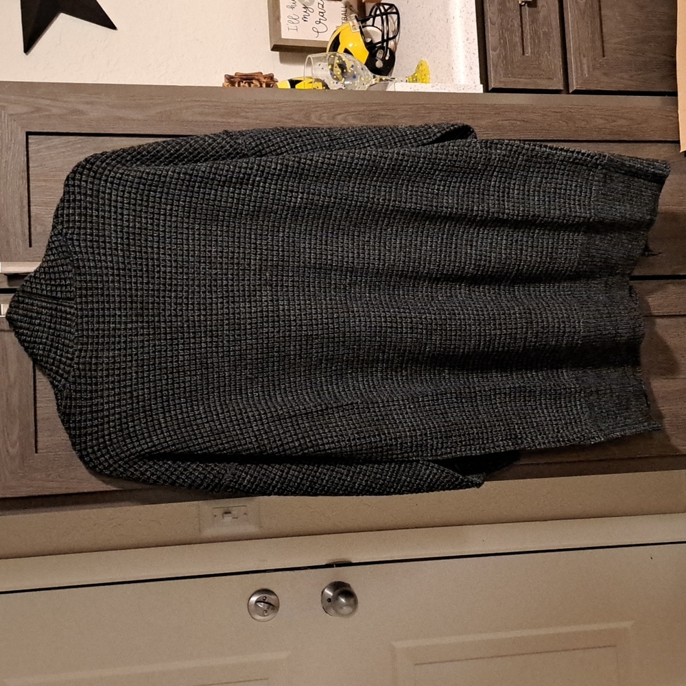 1 XL left 😊New Black Plaid Knitted Long Open Front Cardigan💔clearance price - Picture 16 of 16
